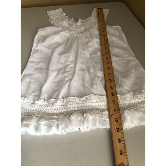 Agaci Cotton Race And Ruffle Blouse Size S - Picture 6 of 8